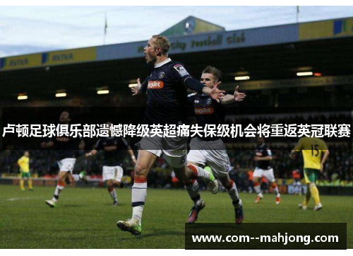 卢顿足球俱乐部遗憾降级英超痛失保级机会将重返英冠联赛 卢顿足球俱乐部遗憾降级英超痛失保级机会将重返英冠联赛