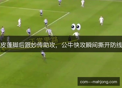 皮蓬脚后跟妙传助攻，公牛快攻瞬间撕开防线